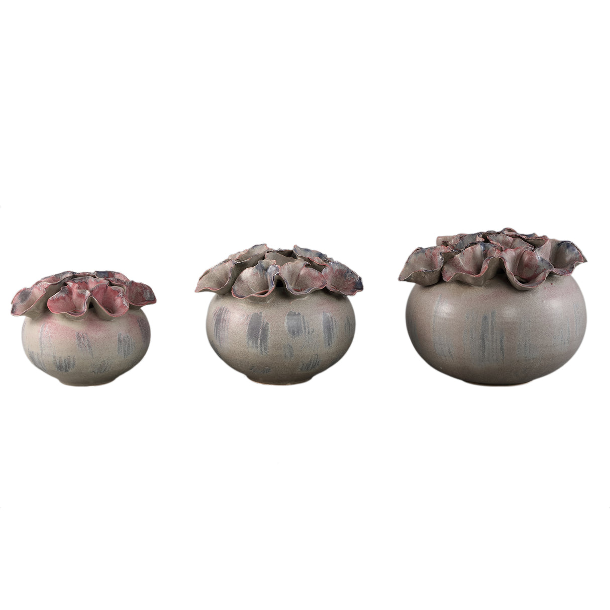 Vase – Blumenform, Lochdesign, Keramikmaterial, L – Jullia | PTMD