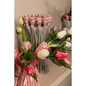 Vase – Tulip Shape Design, Ceramic Material, Mint Green Color, M – Tulips | PTMD