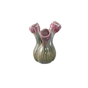 Vase – Flower Shape Design, Ceramic Material, Lilac Color, S – Annmarie | PTMD
