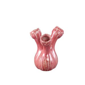 Vase – Blumenform Design, Keramik Material, Rosa Farbe, S – Annmarie | PTMD