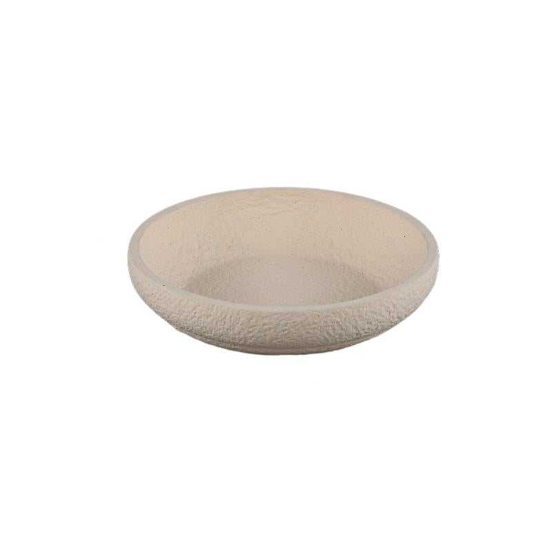 Bowl - Round shape, Rough surface, Cream color, S - Hillie | PTMD