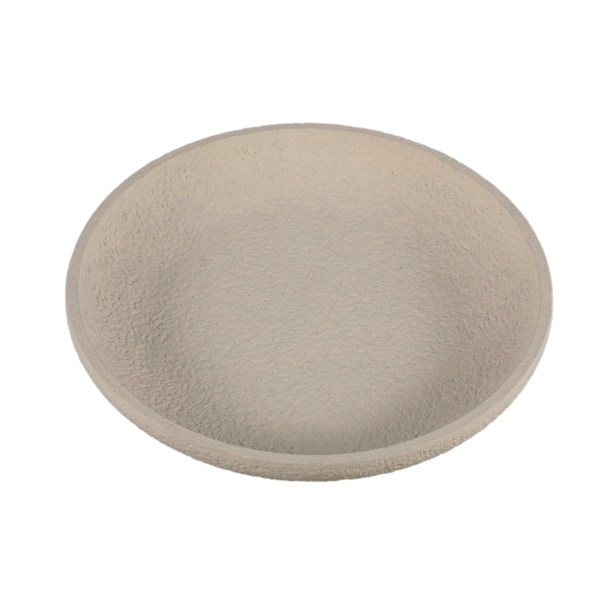 Schale – Runde Form, Raue Oberfläche, Creme Farbe, L – Hillie | PTMD