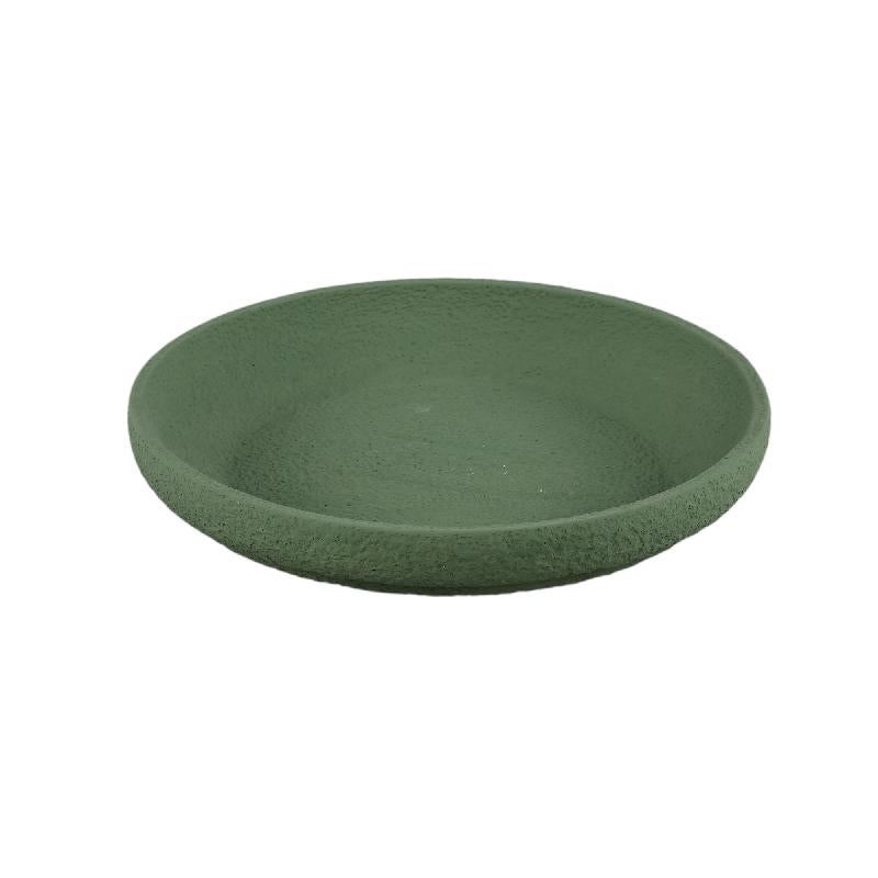 Bowl - Round Cement, Rough Surface, Green, M – Hillie | PTMD