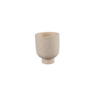 Flowerpot - Round Cement, Rough Surface, Cream, XS – Monder | PTMD