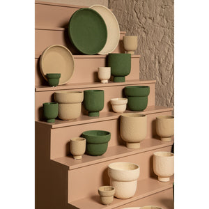 Flower pot - Round Cement, Rough Surface, Cream, M – Monder | PTMD