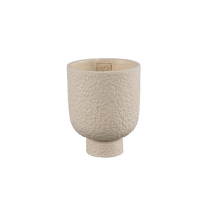 Flower Pot - Round Cement, Rough Surface, Cream, S – Monder | PTMD