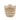 Blumentopf - Runder Zement, Rillenmuster, Wellenlinienmuster, Cremefarbe, L – Kiera | PTMD