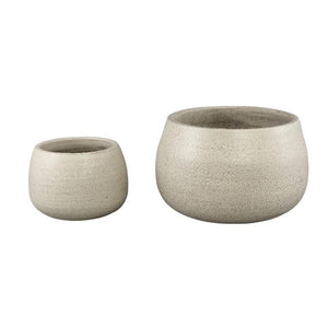 Pot – Ceramic Material, Glazed Surface, White Surface – Coraline | PTMD