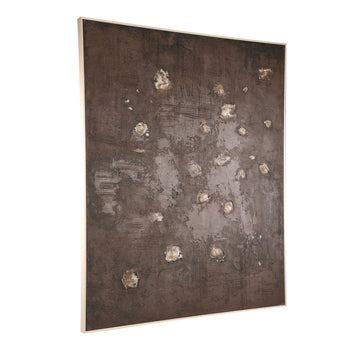 Wall Mural – Rectangular Design, Cream Pattern, Brown Hue – Porty | PTMD