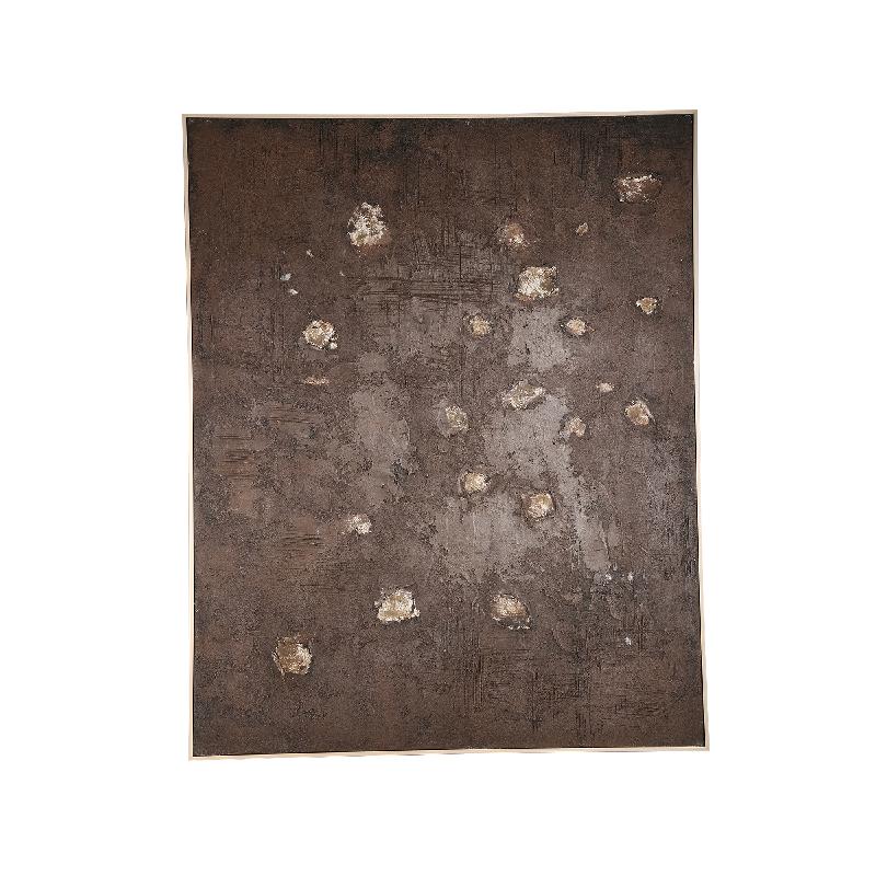 Wall Mural – Rectangular Design, Cream Pattern, Brown Hue – Porty | PTMD