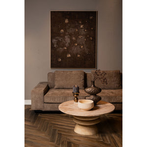 Couchtisch – Mangoholz, Marmorplatte, Stabiles Gestell, Natur – Callain | PTMD