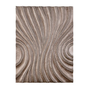 Wall panel made of MDF in dark brown with a glossy finish, wave structure, rectangular shape, M – Reddie | PTMD