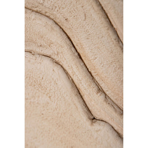 Wandpanel – Wellenstruktur Design, Quadratische Form, MDF Material, Weiß, S – Samraj | PTMD