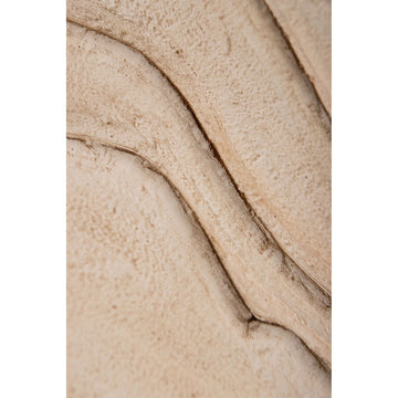 Wandpanel – Wellenstruktur Design, Quadratische Form, MDF Material, Weiß, S – Samraj | PTMD