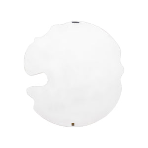 Wandpanel – Wellenstruktur Design, Quadratische Form, MDF Material, Weiß, S – Samraj | PTMD