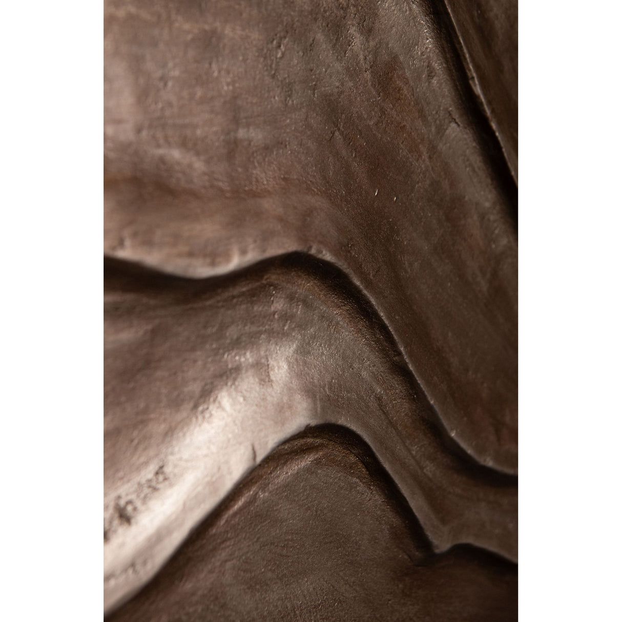 MDF Wall Panel in Brown with Wave Structure, Handcrafted Finish, S – Samraj | PTMD