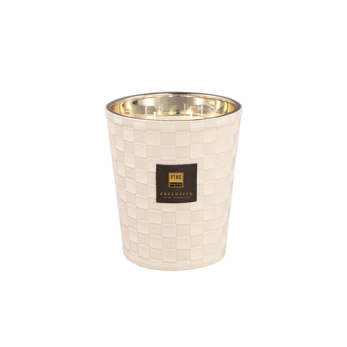 Scented Candle with Leather Detail & Hand-Finished Finish (1.4 kg) L – Black Forest | PTMD