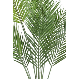 Artificial Plant - Dark Green Palm Leaf Bush, Plastic, Iron Metal, S | PTMD