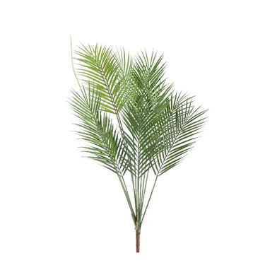 Artificial Plant - Dark Green Palm Leaf Bush, Plastic, Iron Metal, S | PTMD