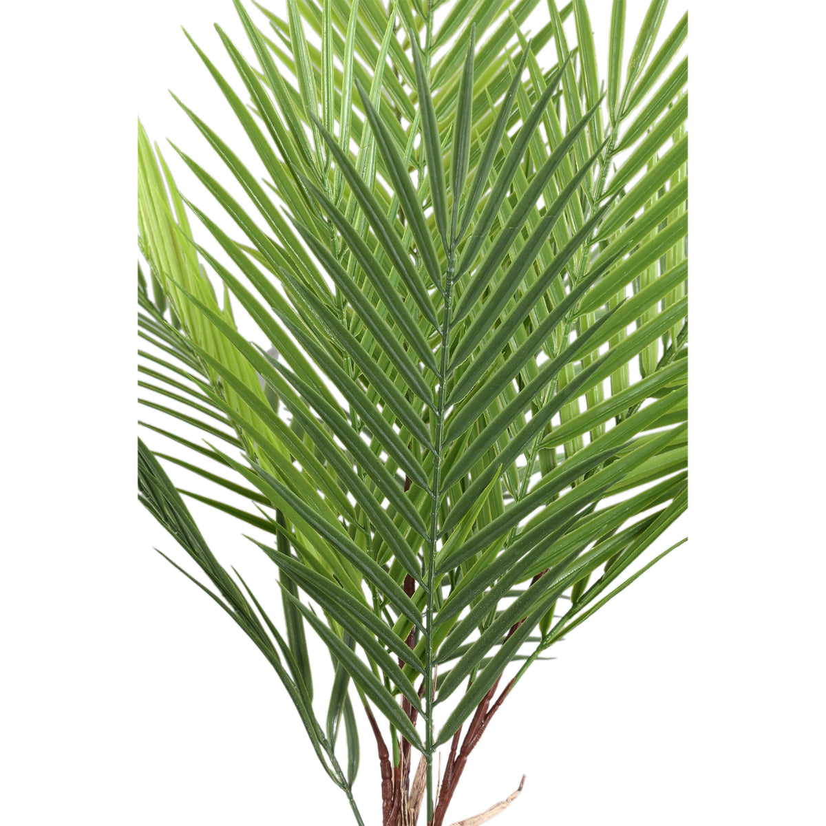 Artificial Plant - Green Palm Leaf Bush, Plastic, Iron Metal, S | PTMD