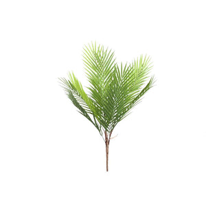 Artificial Plant - Green Palm Leaf Bush, Plastic, Iron Metal, S | PTMD