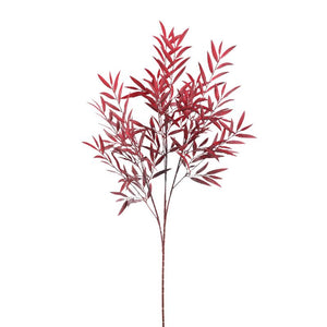 kunstpflanze – Grüner Myrica-Gagel-Blattzweig aus PE-Kunststoff, M | PTMD