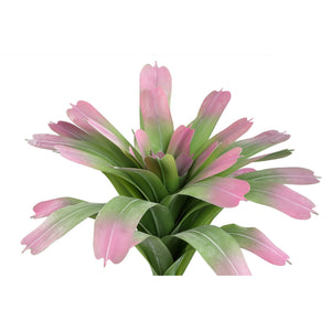 Kunstpflanze - Ananas Comosus Rosa Blattspitzen, Polyester, Handgefertigt | PTMD