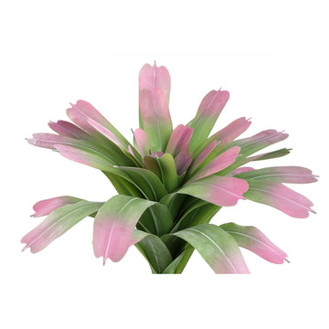 Kunstpflanze - Ananas Comosus Rosa Blattspitzen, Polyester, Handgefertigt | PTMD