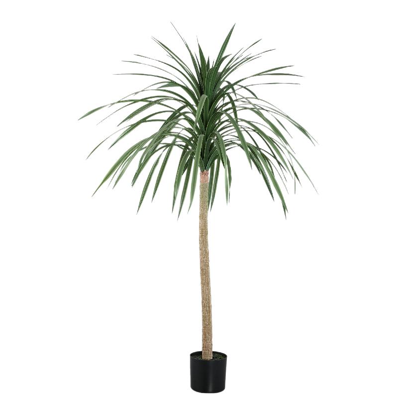 Baumgrün mit Chinesischem Lobelienbaum, im schwarzen Topf und aus Polyester | PTMD
