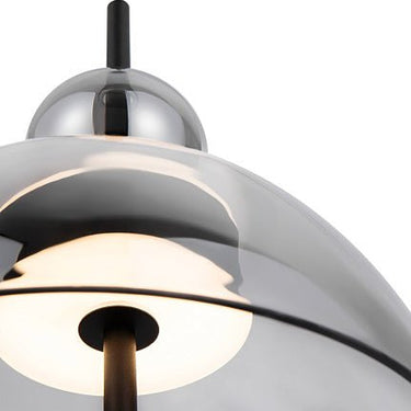Pendelleuchte Matt Schwarzer Metallrahmen Rauchgraue ovale Gläser LED 12 W 3000 K – Bangkok | Maytoni - Esszett Luxury | Stilvolles Wohnen mit Charakter