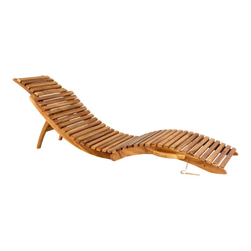 Sonnenliege – Teakholz, Naturfinish, 25 cm - Arrieta | House Nordic