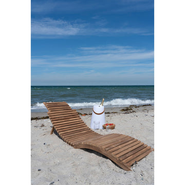 Sonnenliege – Teakholz, Naturfinish, 25 cm - Arrieta | House Nordic
