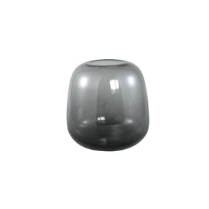 Vase – Runde Form, Glas Material, Dunkelgrau, L – Mexx | PTMD