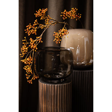 Vase - Liver-colored glass, Round shape, Large - Mexx | PTMD