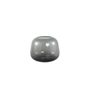 Vase - Dark Grey Glass, Round Shape, Small - Mexx | PTMD