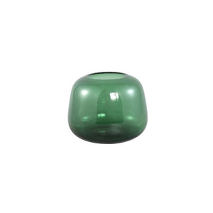 Vase – Glass Material, Round Design, Green Shade, S – Mexx | PTMD