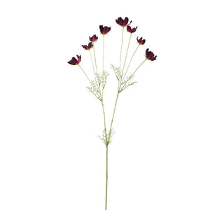 Gartenblume – Burgunderfarbenes Cosmos, Stoffblüten, Eisenmetall, S | PTMD