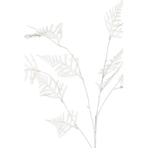 Kunstpflanze - Creme Asparagus Farn Spray, Kunststoff, Eisenmetall | PTMD