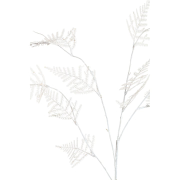 Kunstpflanze - Creme Asparagus Farn Spray, Kunststoff, Eisenmetall | PTMD
