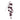 kunstpflanze – Lila Hängendes Anthurium-Spray aus Polyestergewebe, Eisenmetall & PE-Kunststoff | PTMD