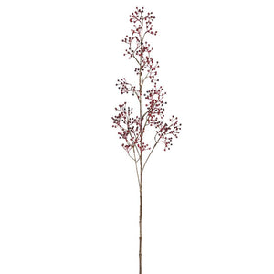 Artificial branch - Bordeaux berries, hanging arrangement, plastic processing | PTMD