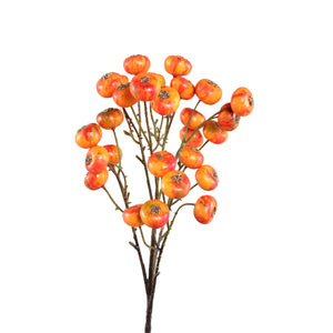 Artificial Branch – Orange Berries, Plastic Material, Coated Surface | PTMD