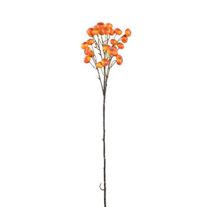 Artificial Branch – Orange Berries, Plastic Material, Coated Surface | PTMD