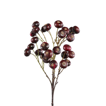 Artificial Branch - Bordeaux Berries, Berry Branch, Plastic Processing | PTMD