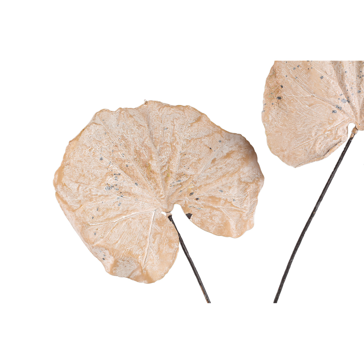 kunstpflanze – Cremefarbenes Monstera-Blatt-Spray aus Kunststoff | PTMD