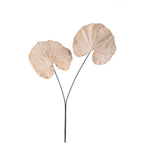 kunstpflanze – Cremefarbenes Monstera-Blatt-Spray aus Kunststoff | PTMD
