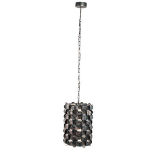Pendelleuchte – Kreisdesign, Breite Form, Eisenmaterial, Schwarz – Jaye | PTMD