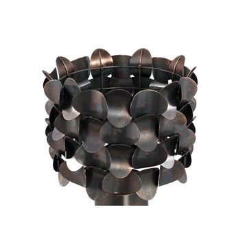 Tischlampe – Kreisdesign, Gebogene Form, Eisenmaterial, Schwarz – Jaye | PTMD