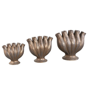 Vase – Tube Design, Bronze Color, Ceramic Material, M – Gylian | PTMD