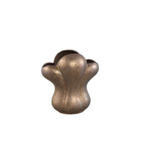 Vase – bronze-colored design, French lily motif, ceramic surface, S – Mellie | PTMD